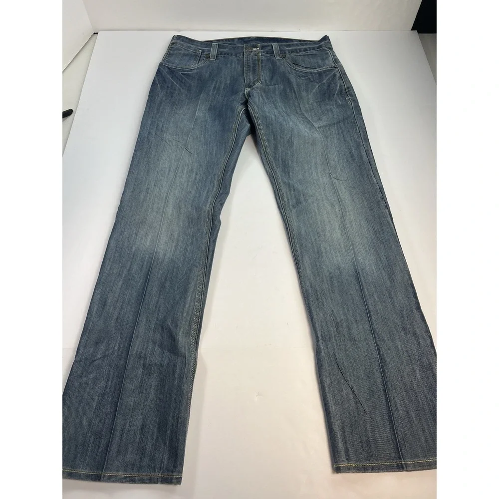 VTG Levi's 514 Jeans Mens 34x32 Blue Denim Slim Straight Grunge Flap Pocket Y2K